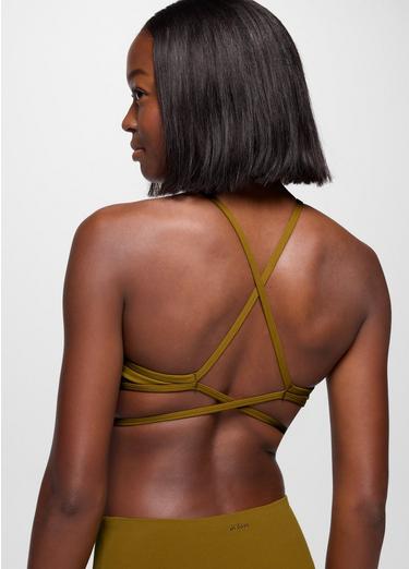 Luxara High Neck Bra, Color: Retro Olive, image 15