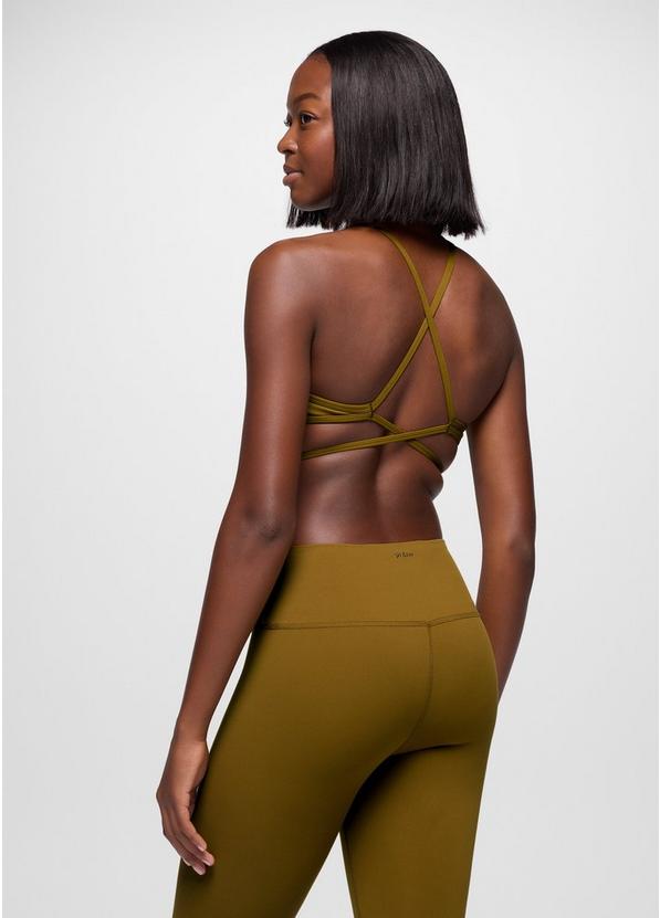 Luxara High Neck Bra, Color: Retro Olive, image 2