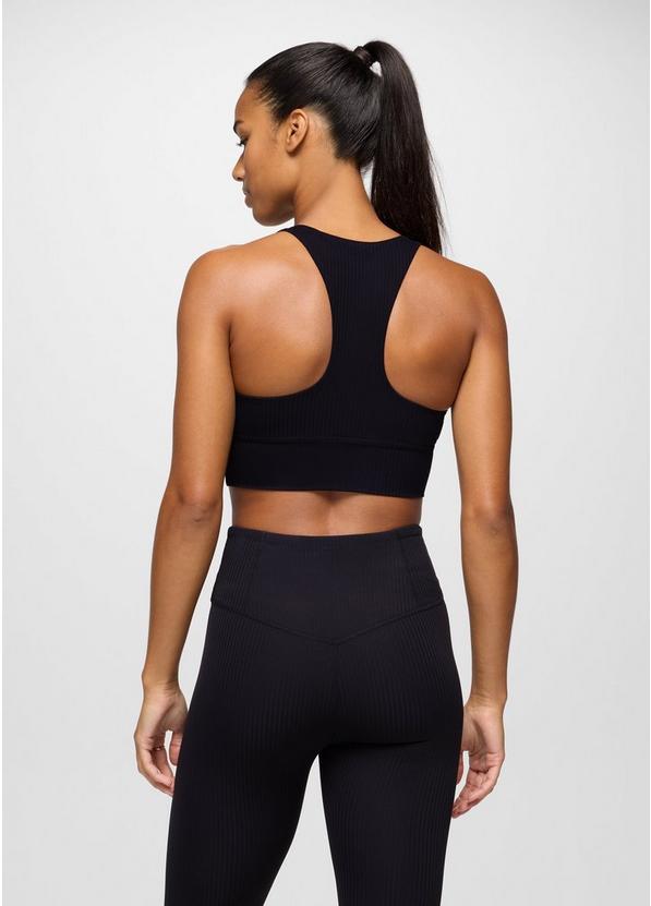 Luxara Rib Racerback Bralette, Color: Black, image 2