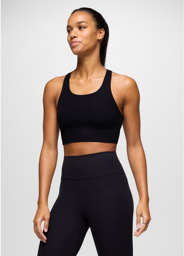 Luxara Rib Racerback Bralette, Color: Black, image 1