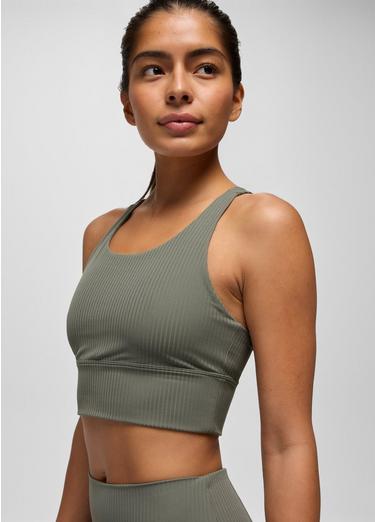 Luxara Rib Racerback Bralette, Color: Thyme, image 6