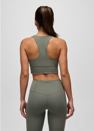 Luxara Rib Racerback Bralette, Color: Thyme, image 8