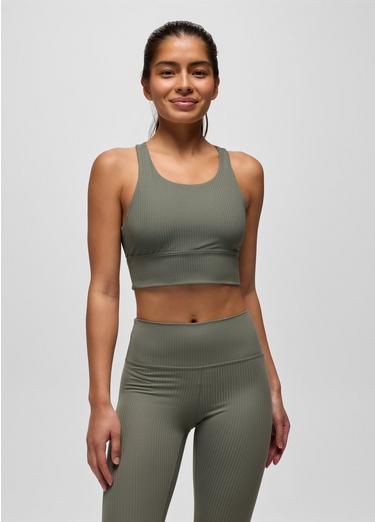 Luxara Rib Racerback Bralette, Color: Thyme, image 5