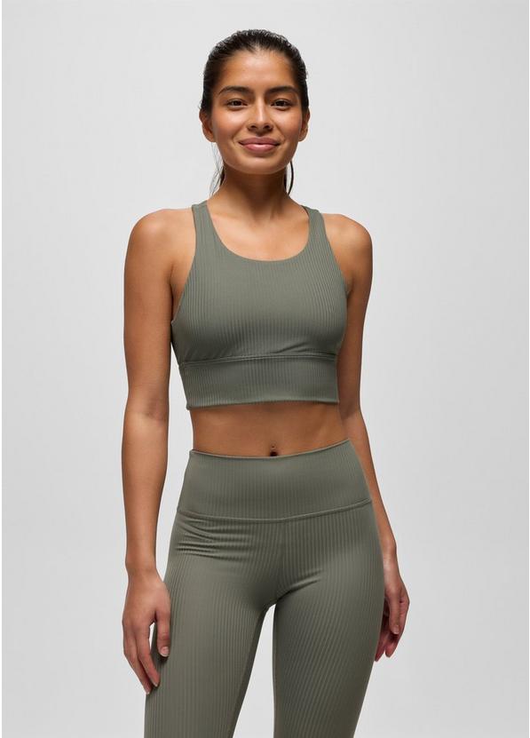 Luxara Rib Racerback Bralette, Color: Thyme, image 1