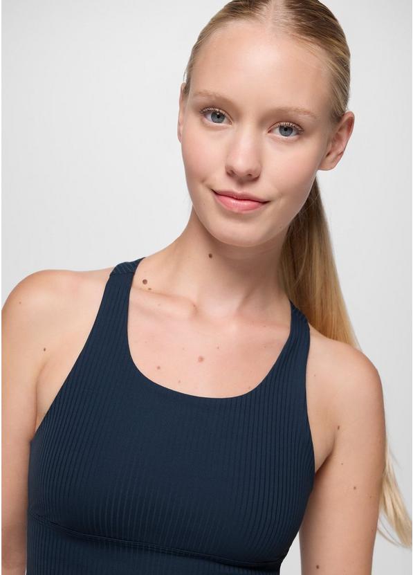Luxara Rib Racerback Bralette, Color: Stormy Night, image 6