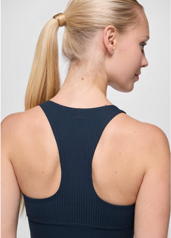 Luxara Rib Racerback Bralette, Color: Stormy Night, image 5