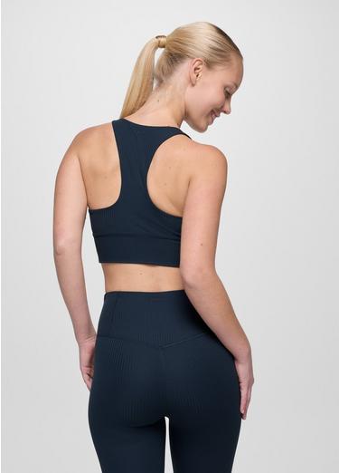 Luxara Rib Racerback Bralette, Color: Stormy Night, image 11