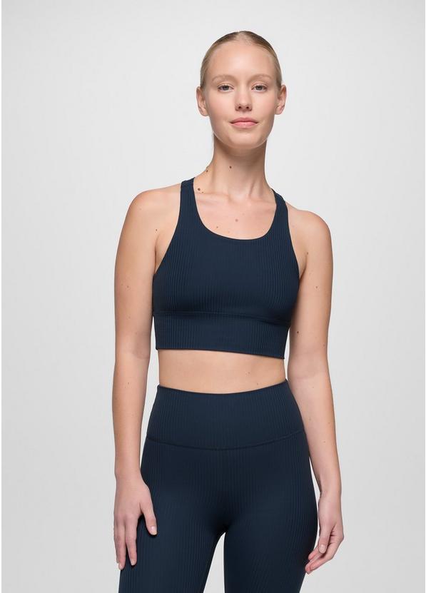 Luxara Rib Racerback Bralette, Color: Stormy Night, image 1
