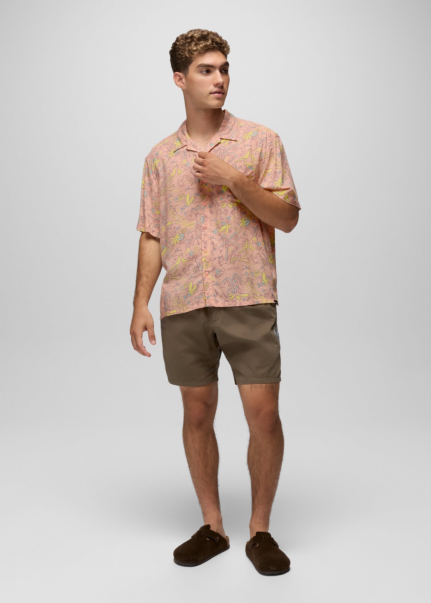 Mens prAna Durado Short - Mud