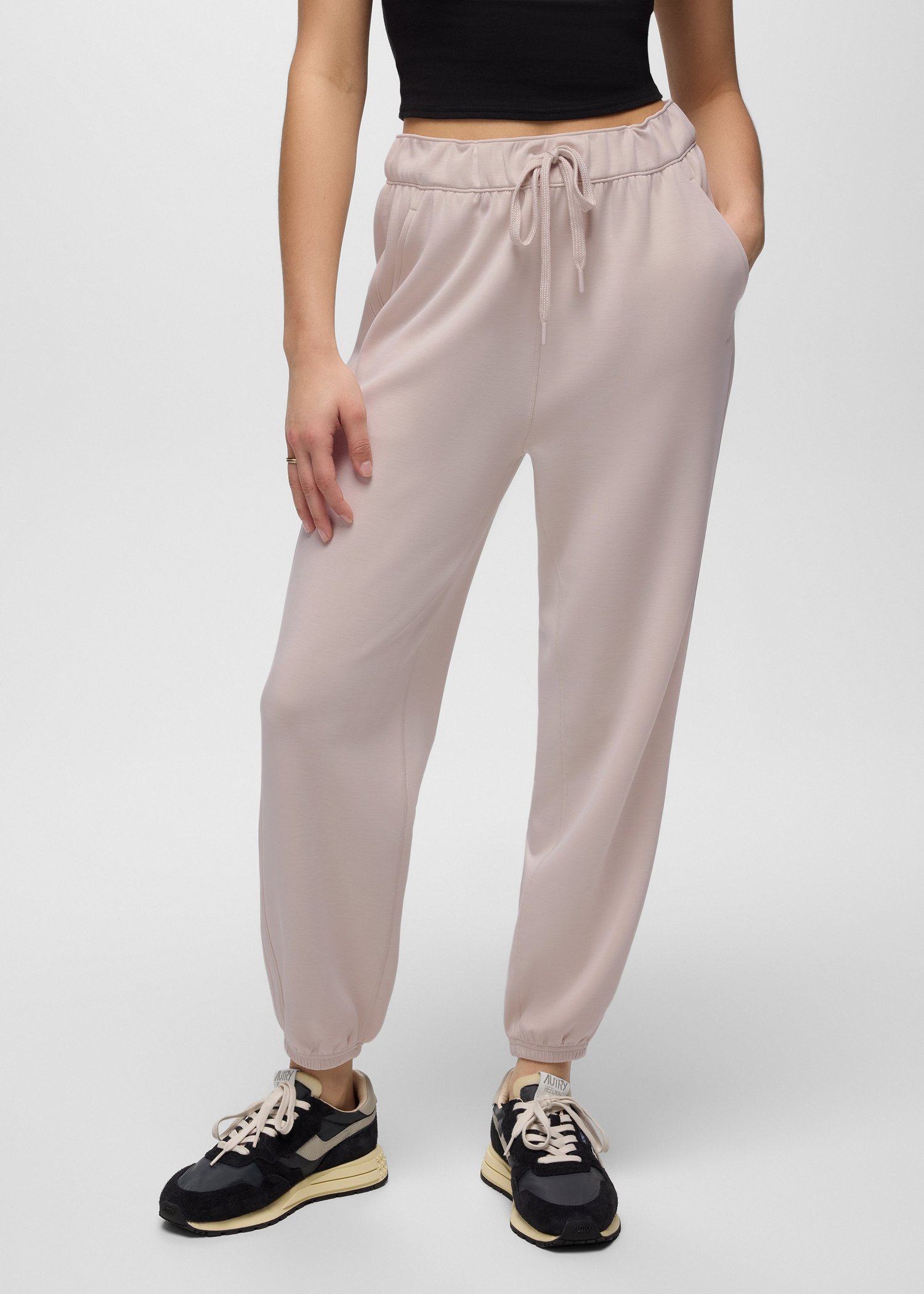 Womens prAna Shea Soft High Rise Jogger - Almond