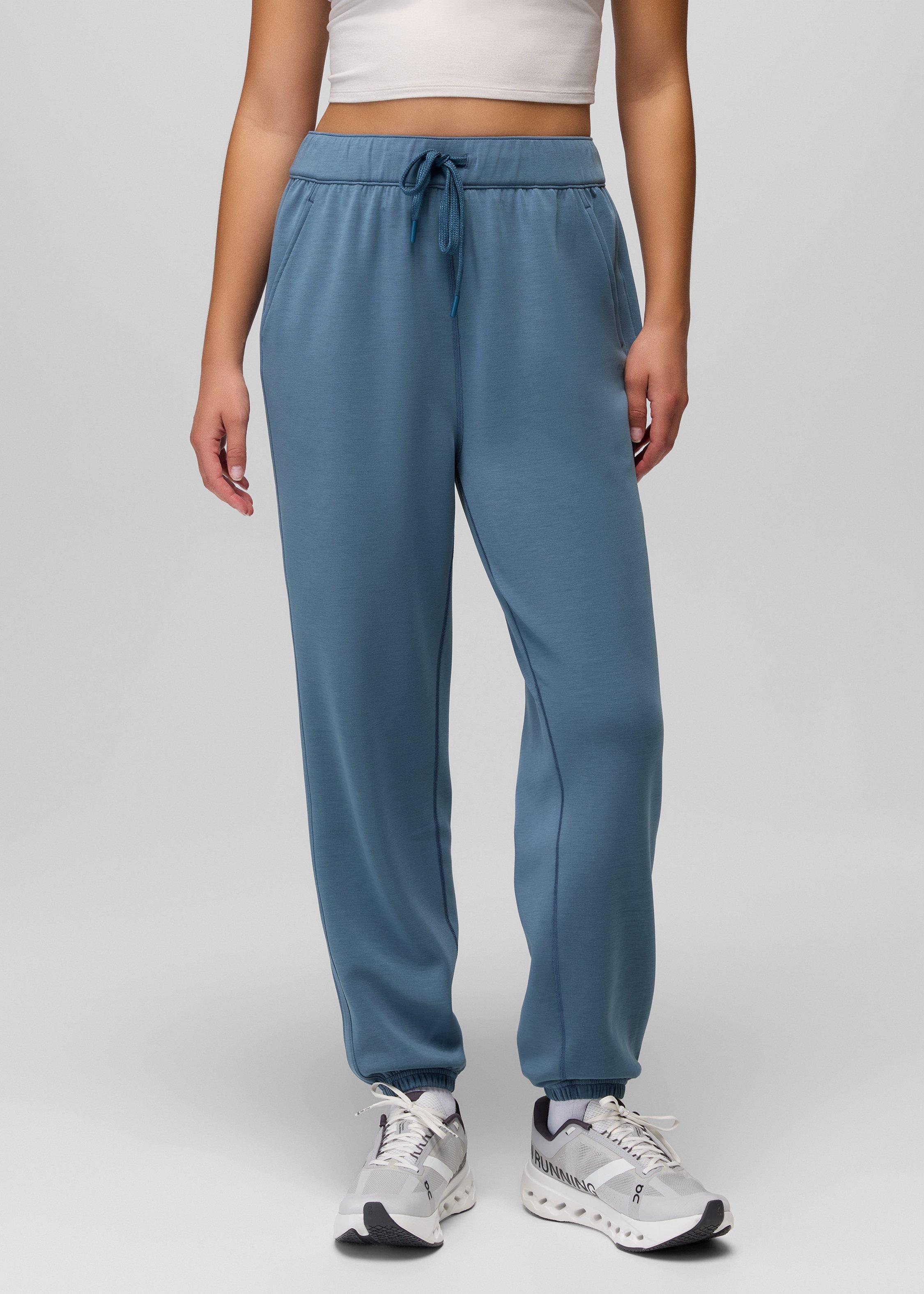 Womens prAna Shea Soft High Rise Jogger - Bluff Blue