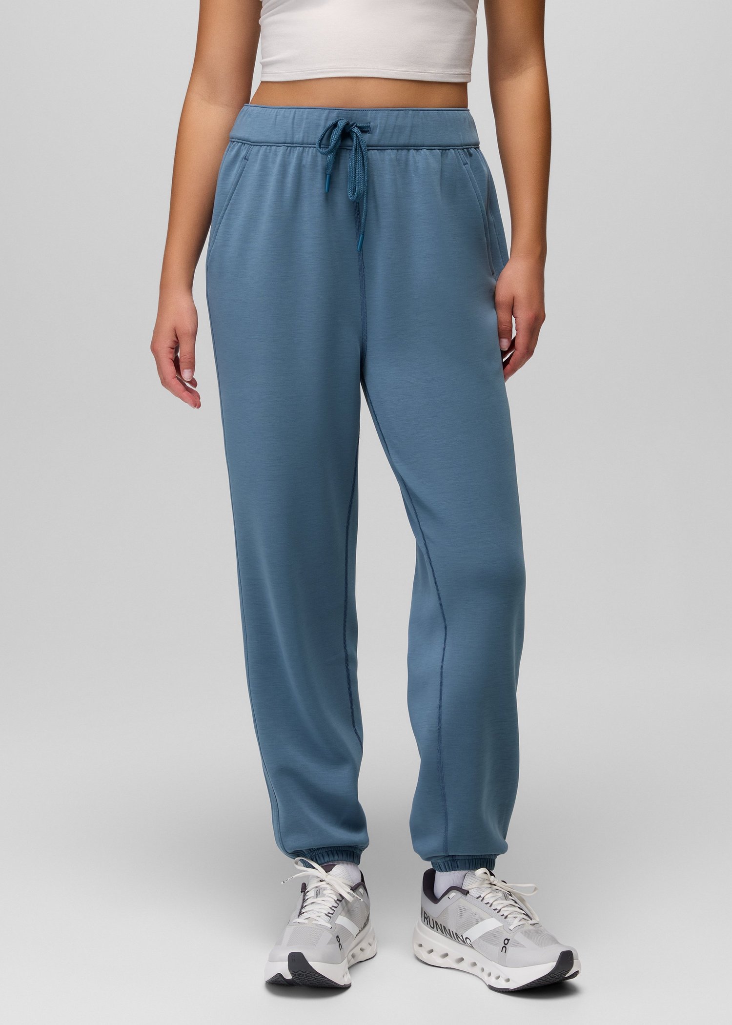 Womens prAna Shea Soft High Rise Jogger - Bluff Blue