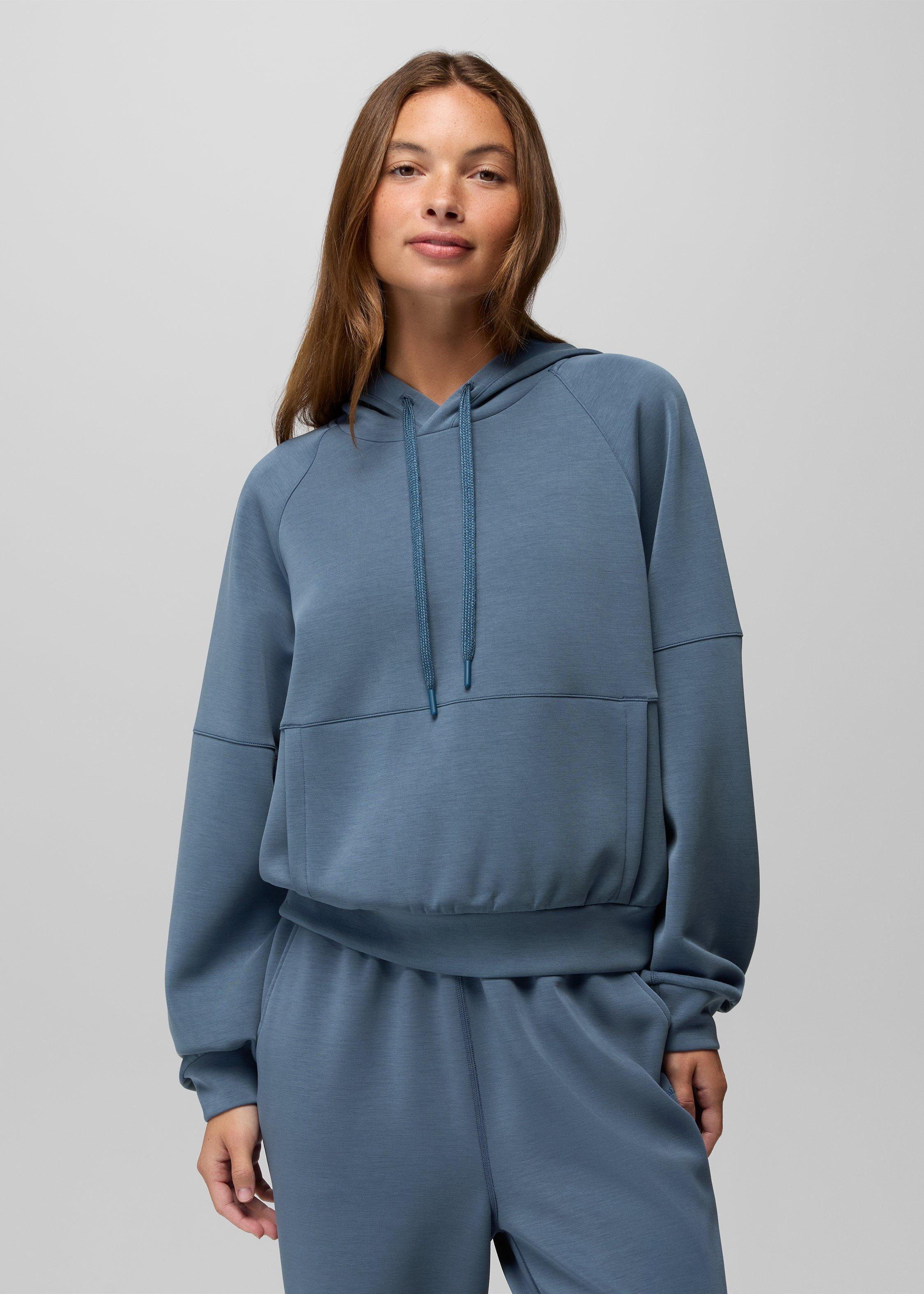 Womens prAna Shea Soft Hoodie - Bluff Blue