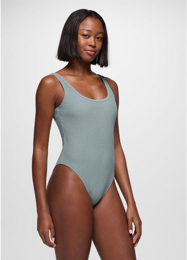 Lahari Scrunch One Piece Swimsuit, Color: Saltwater, image 2