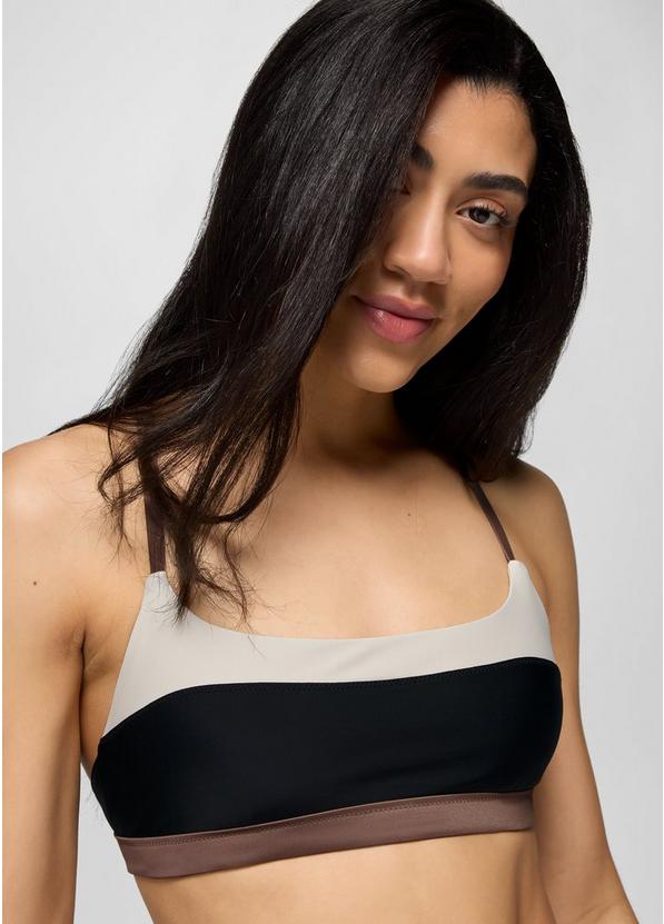 Baja Bound Adjustable Swim Top, Color: Carob Colorblock, image 4