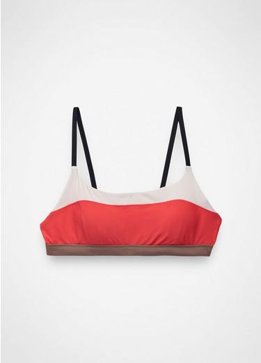 Baja Bound Adjustable Swim Top, Color: Rose Fire Colorblock, image 3