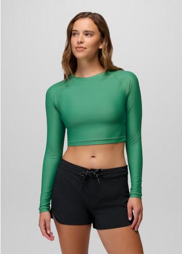 Baja Bound Rashguard Swim Top, Color: Jade, image 16