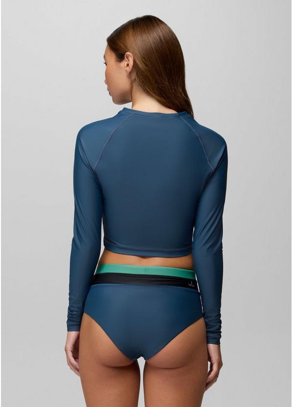 Baja Bound Rashguard Swim Top, Color: Bluff Blue, image 4