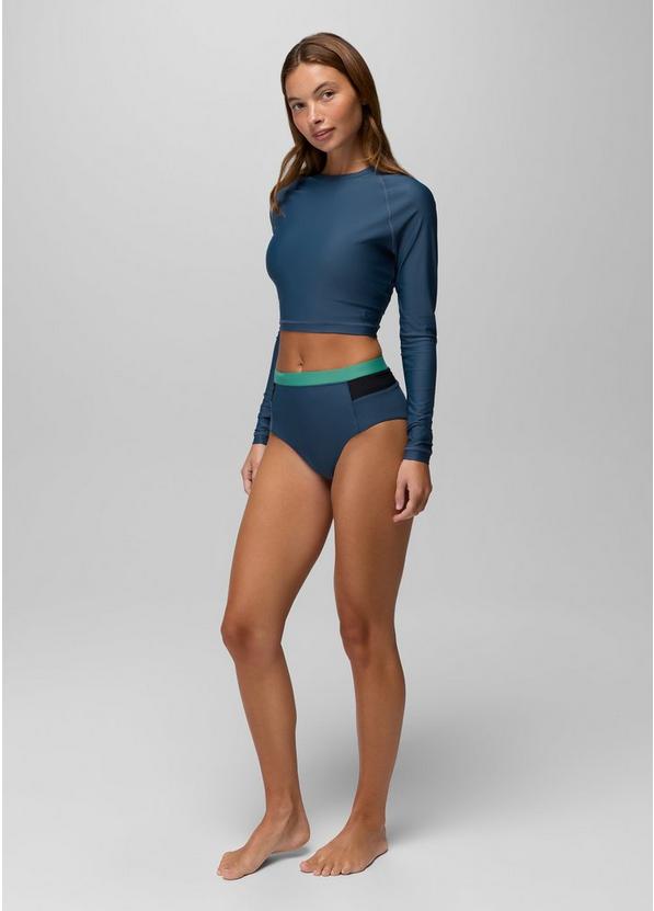 Baja Bound Rashguard Swim Top, Color: Bluff Blue, image 6