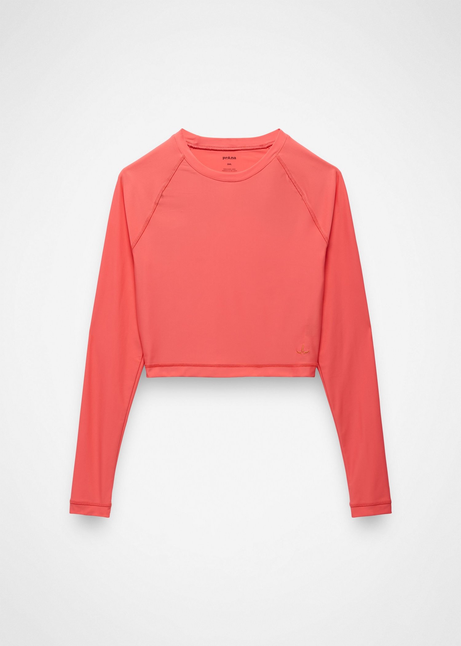 Womens prAna Baja Bound Rashguard Swim Top - Guava Pop