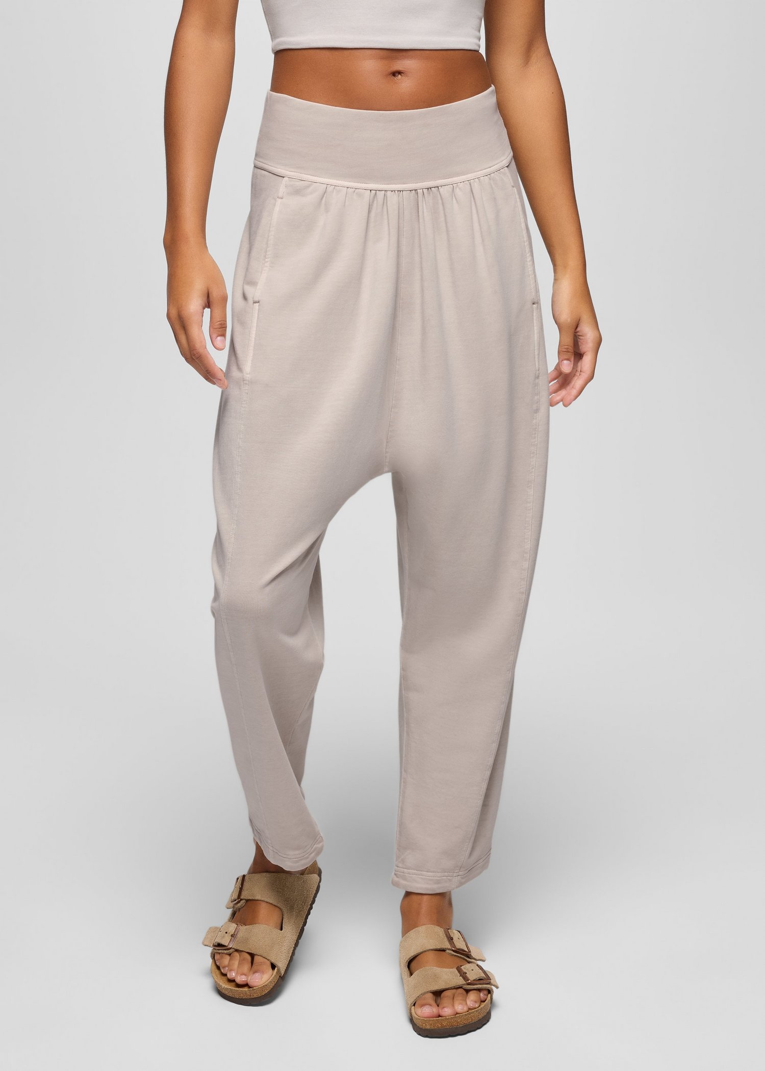 Womens prAna Mindful Movement Harem Pant - Almond