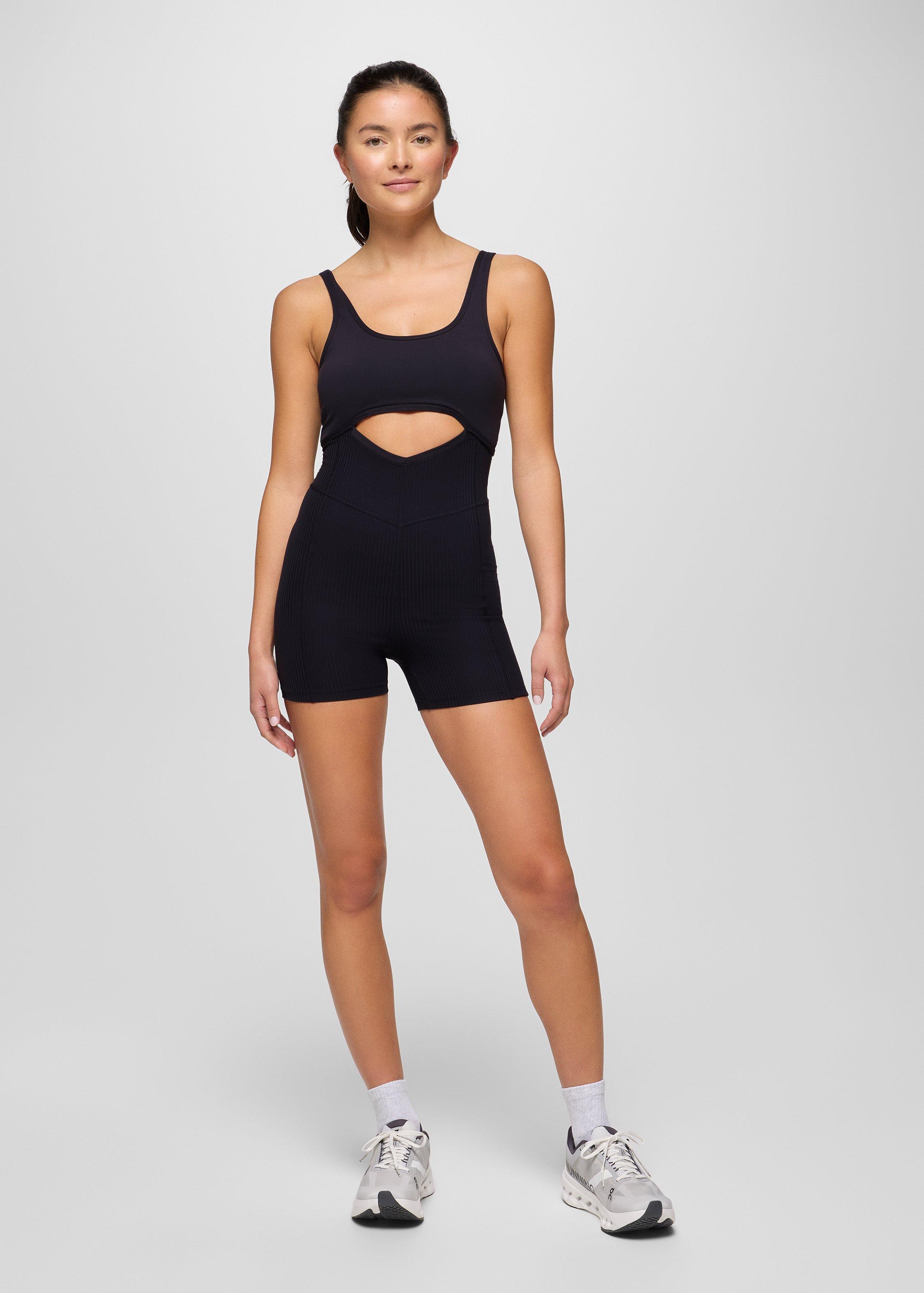 Womens prAna Luxara&trade; Salutations Shortie - Black