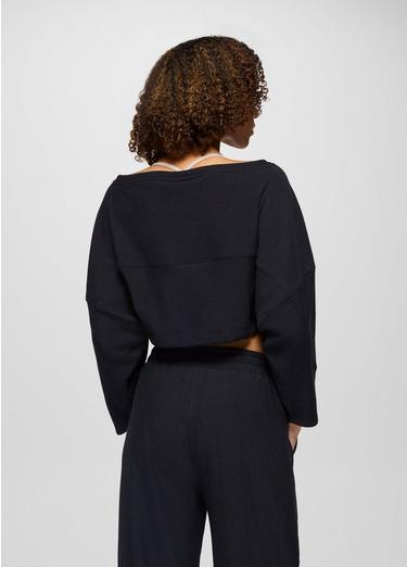 Sacred Space Cinched Crop, Color: Black Heather, image 6