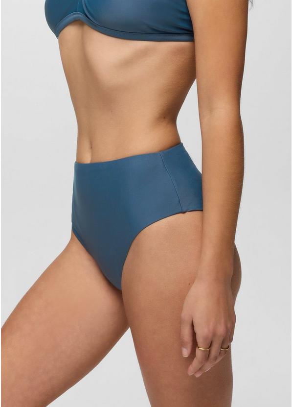 Lahari High Rise Swim Bottom, Color: Bluff Blue, image 2