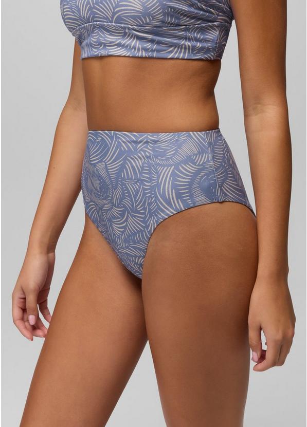 Lahari High Rise Swim Bottom, Color: Taro Currents, image 2