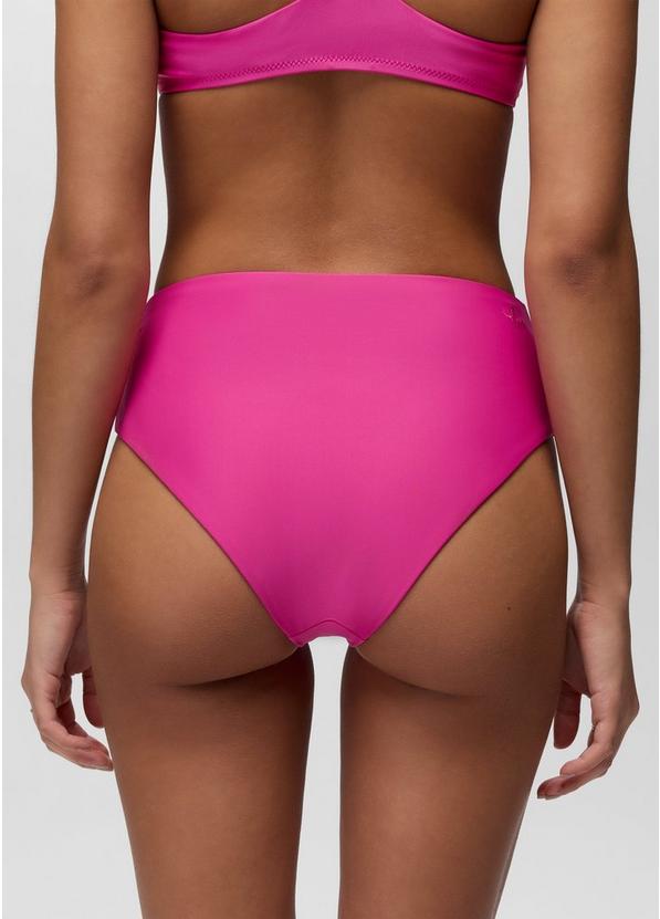 Lahari High Rise Swim Bottom, Color: Berry Beam, image 3