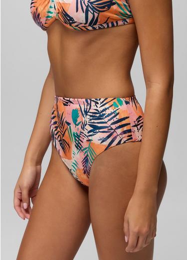 Lahari High Rise Swim Bottom, Color: Papaya Island Fever, image 14