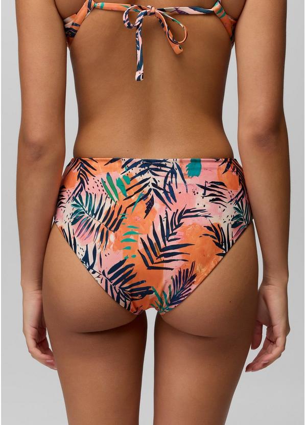 Lahari High Rise Swim Bottom, Color: Papaya Island Fever, image 3