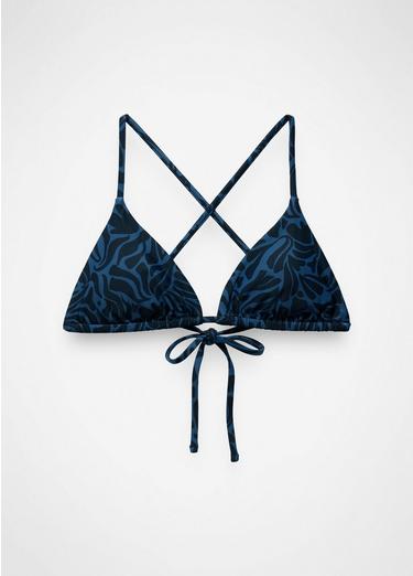 Hana Highway Triangle Swim Top, Color: Black Seaweed, image 5