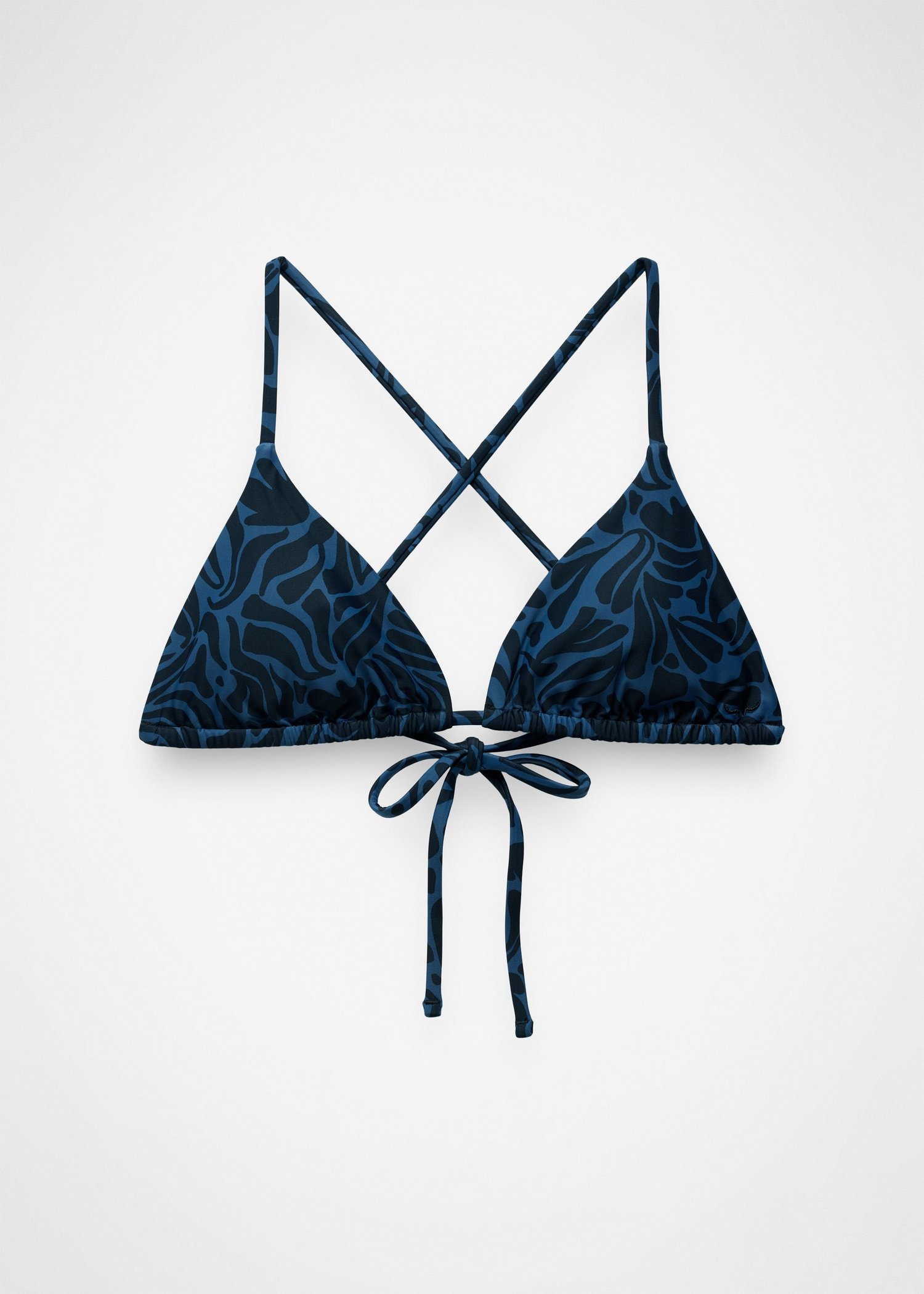 Womens prAna Hana Highway Triangle Swim Top - Black Seaweed