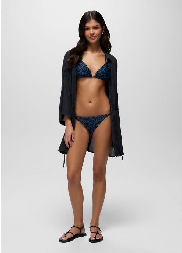 Hana Highway Triangle Swim Top, Color: Black Seaweed, image 6