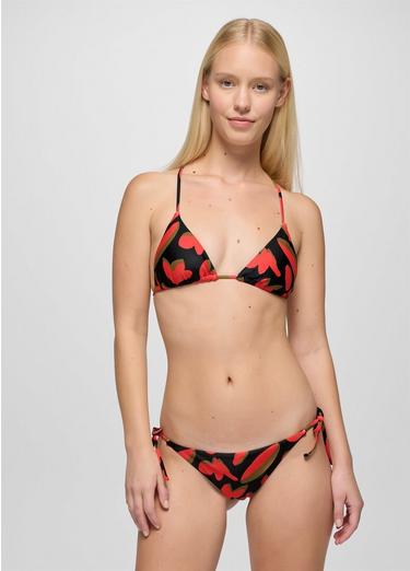 Hana Highway Triangle Swim Top, Color: Rose Fire Indo Disco, image 2