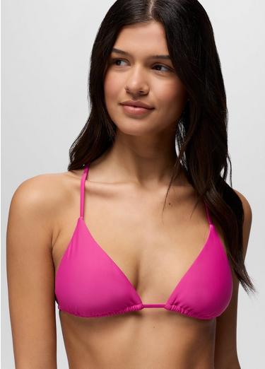Hana Highway Triangle Swim Top, Color: Berry Beam, image 2