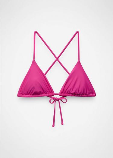 Hana Highway Triangle Swim Top, Color: Berry Beam, image 1