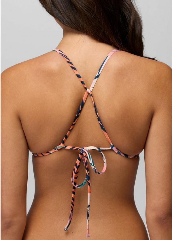 Hana Highway Triangle Swim Top, Color: Papaya Island Fever, image 3