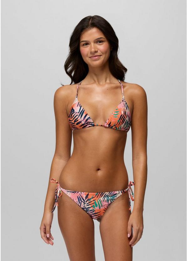 Hana Highway Triangle Swim Top, Color: Papaya Island Fever, image 5