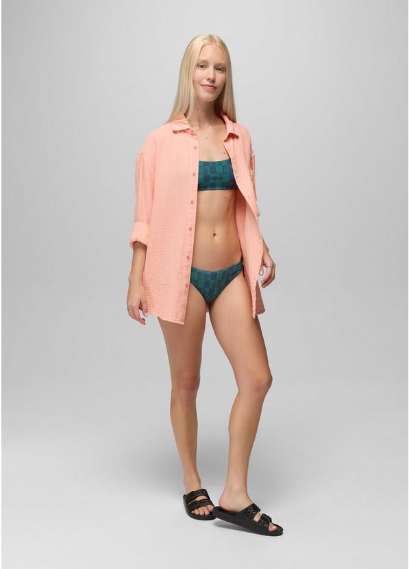 Lahari Swim Top, Color: Bluff Blue Checker, image 6