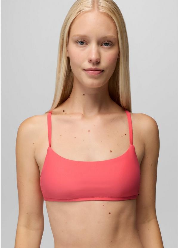 Lahari Swim Top, Color: Guava Pop, image 2