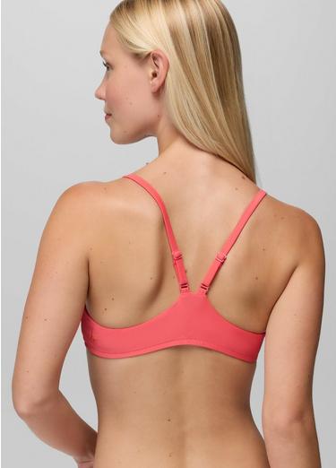 Lahari Swim Top, Color: Guava Pop, image 15