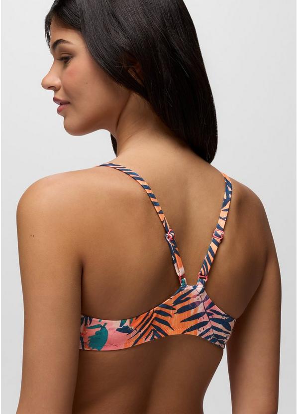 Lahari Swim Top, Color: Papaya Island Fever, image 3