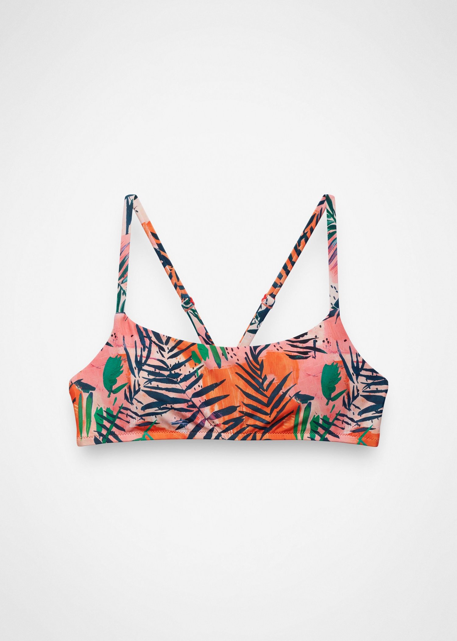 Womens prAna Lahari Swim Top - Papaya Island Fever