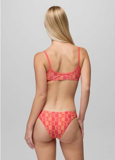 Tropic Kiss Swim Top, Color: Guava Pop Checker, image 8