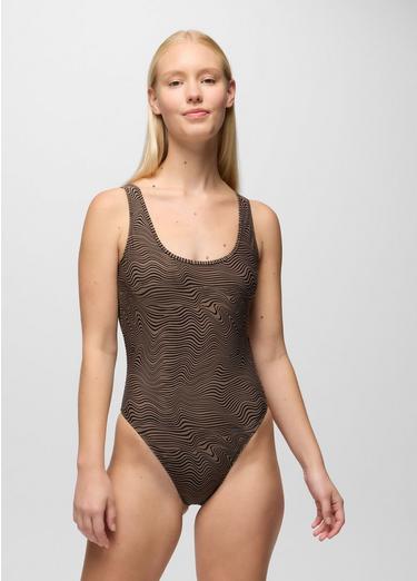 Lahari One Piece Swimsuit, Color: Black Wavee, image 2