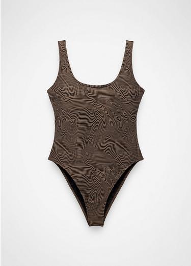 Lahari One Piece Swimsuit, Color: Black Wavee, image 1