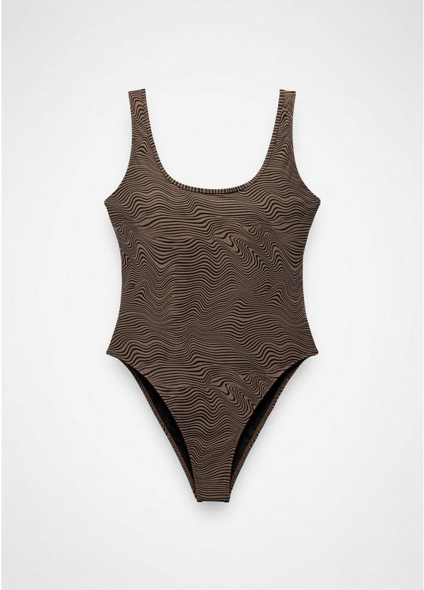 Lahari One Piece Swimsuit, Color: Black Wavee, image 1