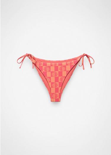 Hana Highway Swim Bottom, Color: Guava Pop Checker, image 9